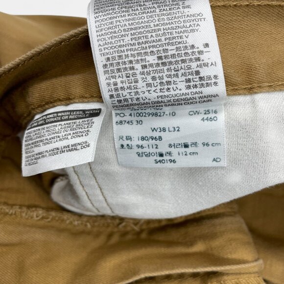 Levi's 505 Men's Denim Jeans Size 38x32 Regular Fit Straight Leg Khaki Brown Tan - Picture 12 of 13